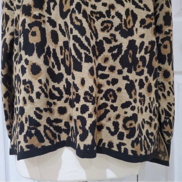 Calvin Klein animal print high low sweater size L - Picture 8 of 11